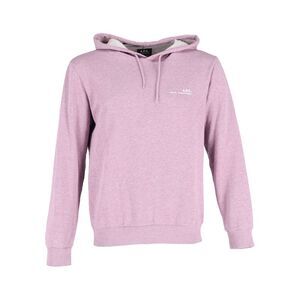 A.P.C. Logo Hoodie in Purple Cotton